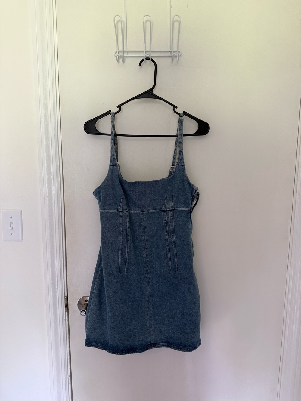 BDG Washed Blue Denim Mini Dress
